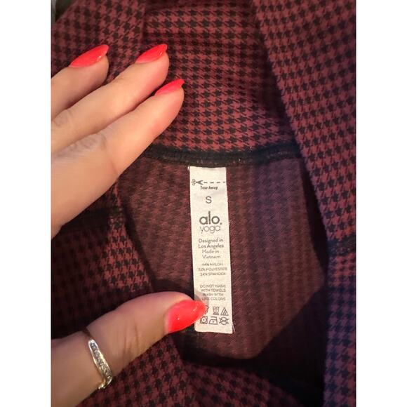 Alo Yoga Micro Houndstooth Leggings Size Small - Picture 3 of 3